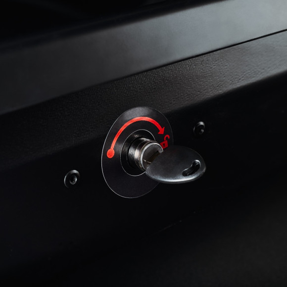 Caixa de tejadilho automóvel Cruz Box 430N U80 (preto brilhante)