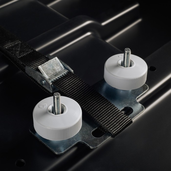 Caixa de tejadilho automóvel Cruz Box 430N U80 (preto brilhante)