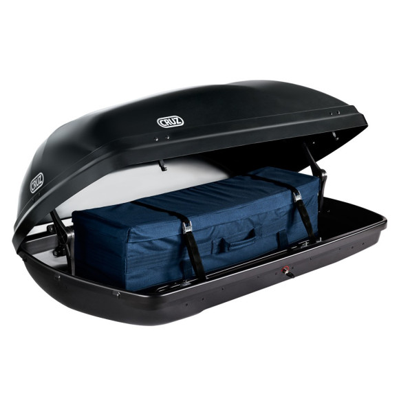 Caixa de tejadilho automóvel Cruz Box 430N U80 (preto brilhante)