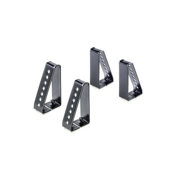 4 topes laterales Cruz barras aluminio - 10 cm. altura