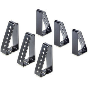 6 paradas laterais Cruz para barras de alumínio - 10 cm de altura