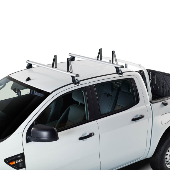 6 topes laterales Cruz para barras de aluminio - 18 cm de altura