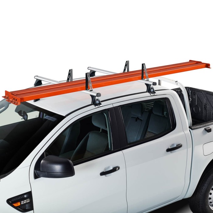 6 paradas laterais Cruz para barras de alumínio - 18 cm de altura