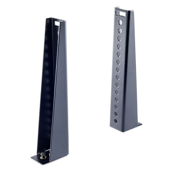 4 topes laterales Cruz 25 cm barras Aluminio