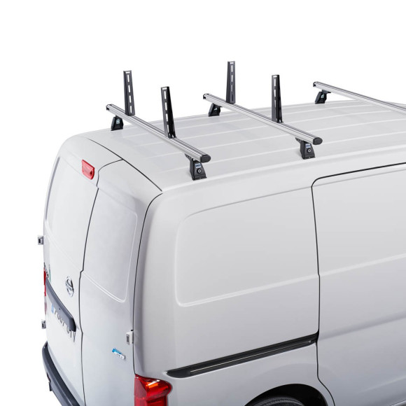 4 topes laterales Cruz 25 cm barras Aluminio