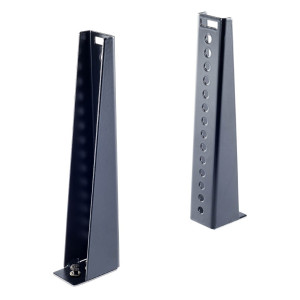 6 topes laterales Cruz para barras de aluminio - 25 cm de altura