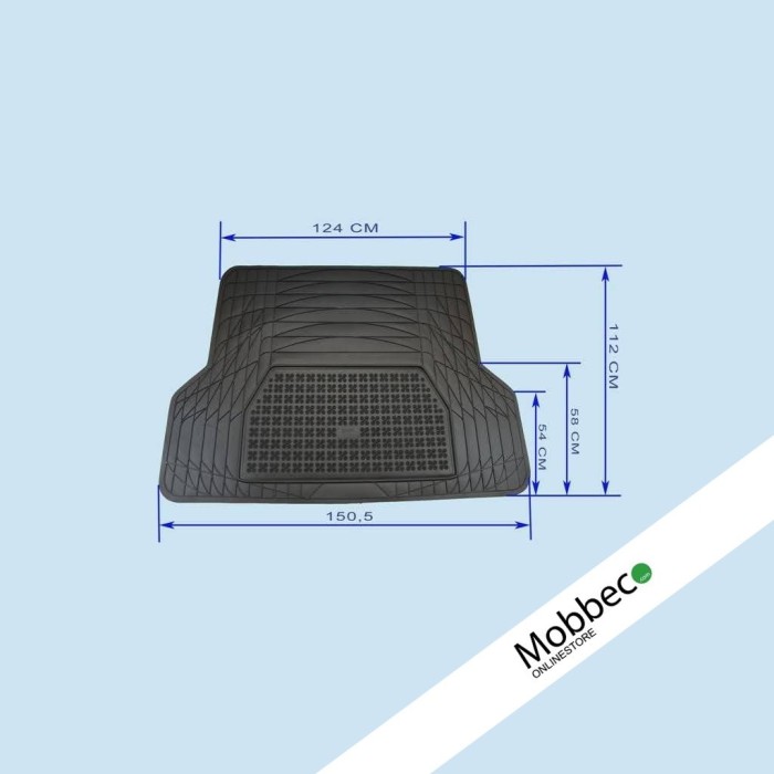 Protector de maletero para Universal - Material fácil de ajustar y cortar