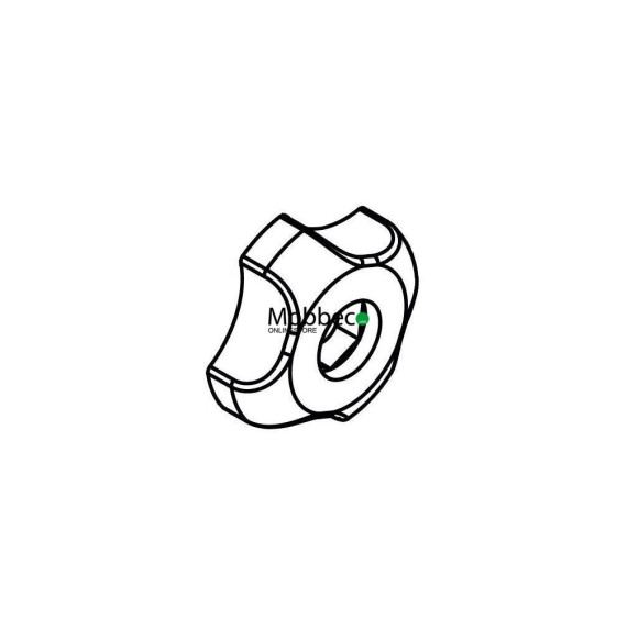 Botão com porca métrica 6