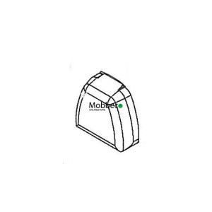 Contera perfil Alu cargo 44x39 (perfil antiguo)