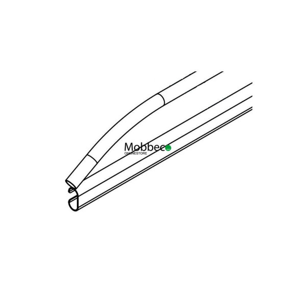 Corrimão frontal esquerdo de 100 cm para Cruz Evo Rack