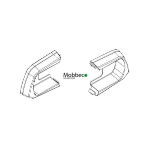 Suporte de matrícula Cruz Suporte de bicicleta pivotante (extremidades)