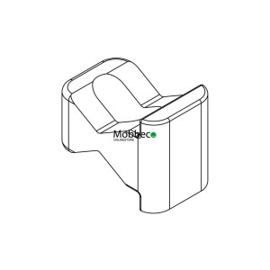 Pieza móvil de la fijación de tubo parrilla a perfil lateral (Repuesto)