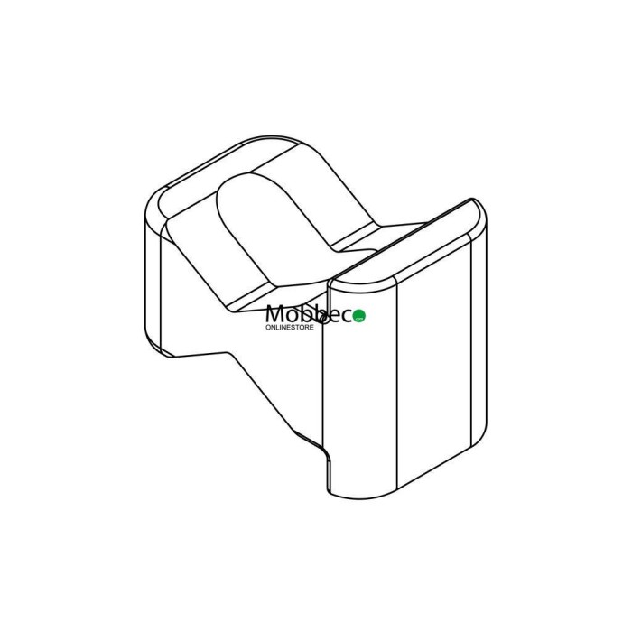 Parte móvel da fixação do tubo da grelha ao perfil lateral (Spare)