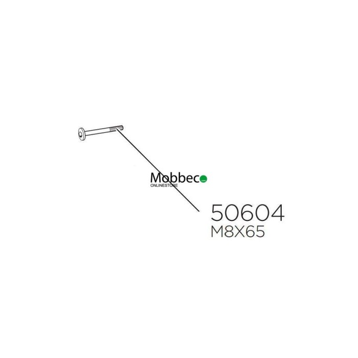 Thule 50604 Parafuso de substituição C/R 8x65