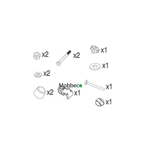 Acessório em arco com botão de segurança para suporte de bicicleta Cruz Pivot (890-127) 2