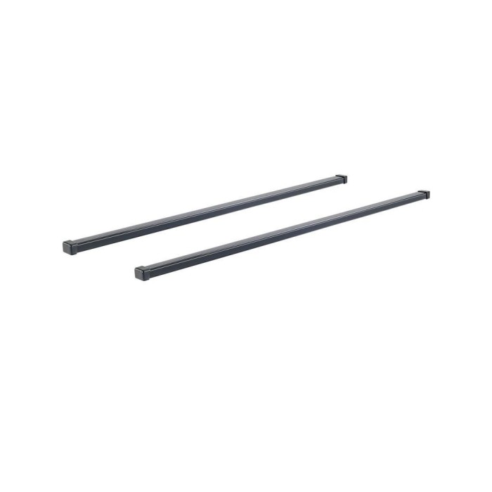 Conjunto completo de 2 barras de aço, incluindo suportes de fixação no teto.