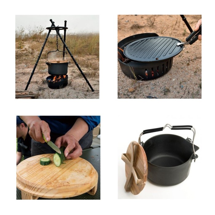 Set de cocina para acampada