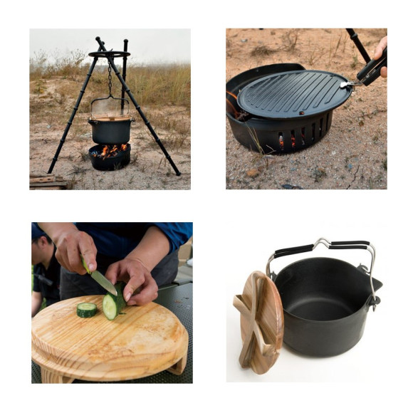 Set de cocina para acampada