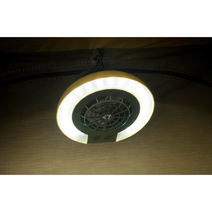 Luz portátil com ventilador