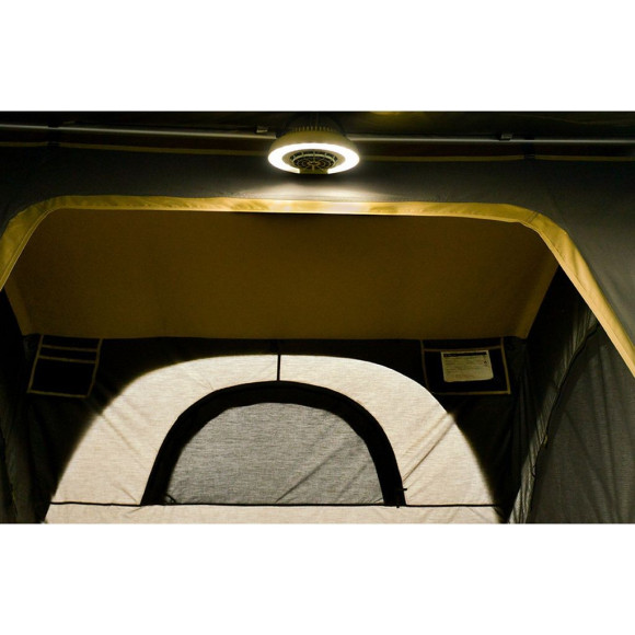 Luz portátil com ventilador