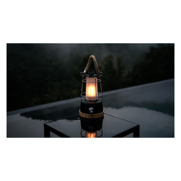 Lâmpada LED com corda de cânhamo