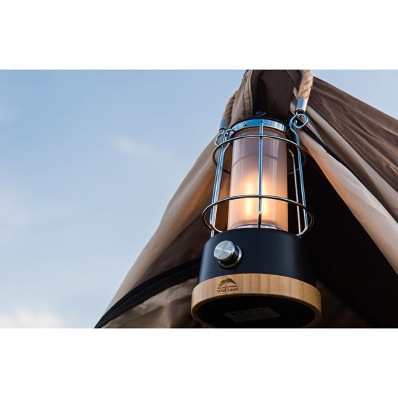 Lâmpada LED com corda de cânhamo