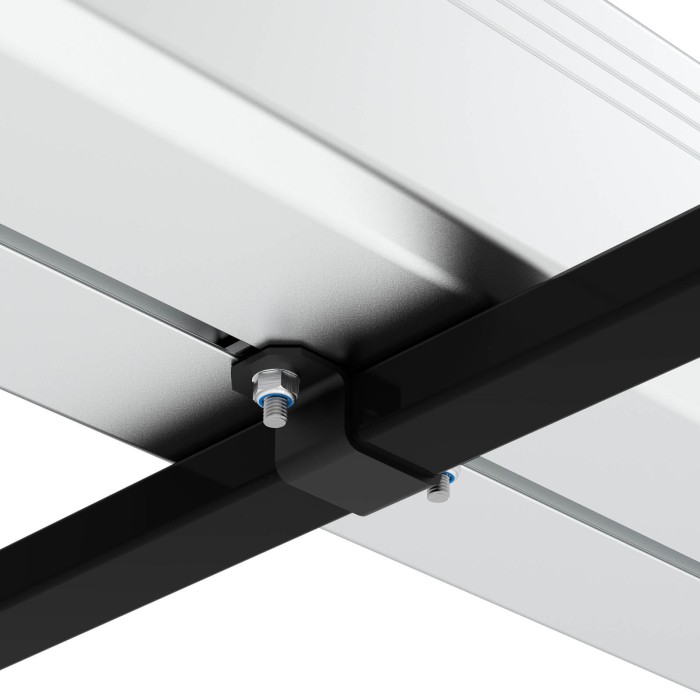 Adaptador para instalação de suportes de tubos CRUZ em barras de tejadilho 30x20