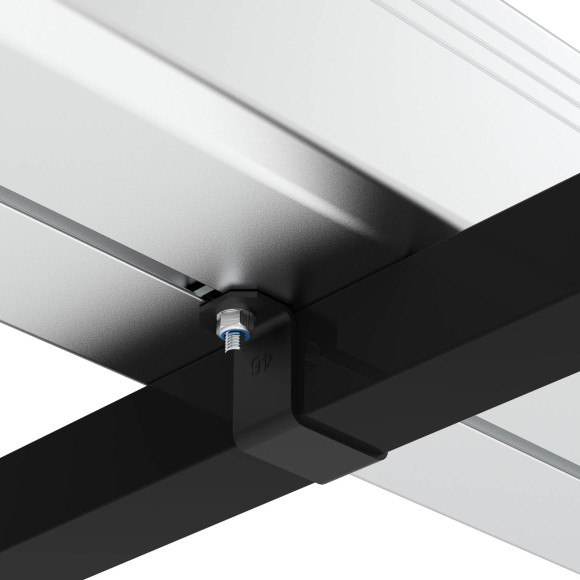 Adaptador para instalação de suportes de tubos CRUZ em barras 35x35