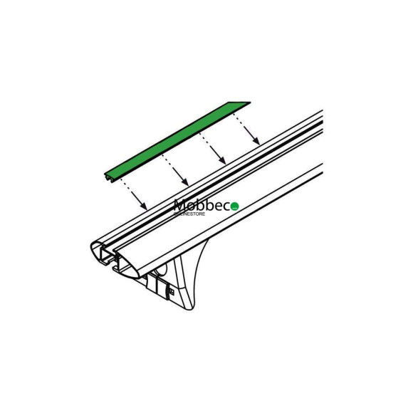 Pack Gomas cubre-carril para barras de aluminio Cruz (012-151 y 012-152)
