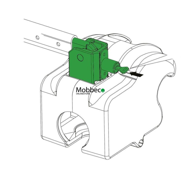 Sistema de fijación a bola para portabicicletas Cruz Pivot/Rear Cargo/Frame