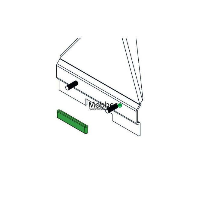 Largura do copo de salto branco 50 mm para sop. Cruz V