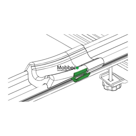 Fecho de plástico para apoio das rodas traseiras Cruz Criterium