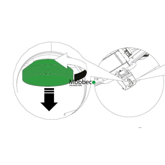 Chapéu de pressão para suportes para bicicletas Cruz