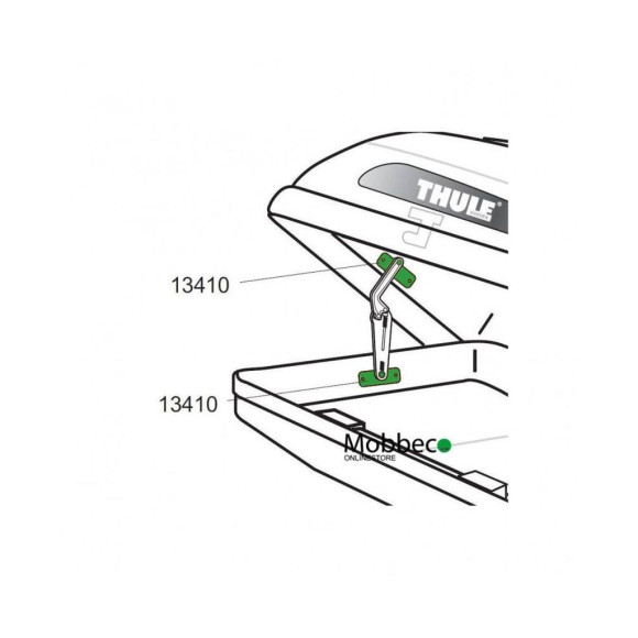 Thule 13410 Soporte para bisagra/muelle apertura