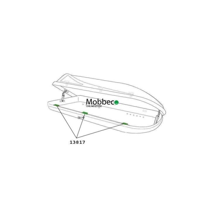 Thule 13817 Caixa de substituição (sistema de fecho para vários modelos)