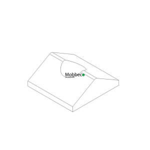 Pieza superior de Fijación de tubo parrilla a perfil lateral 2