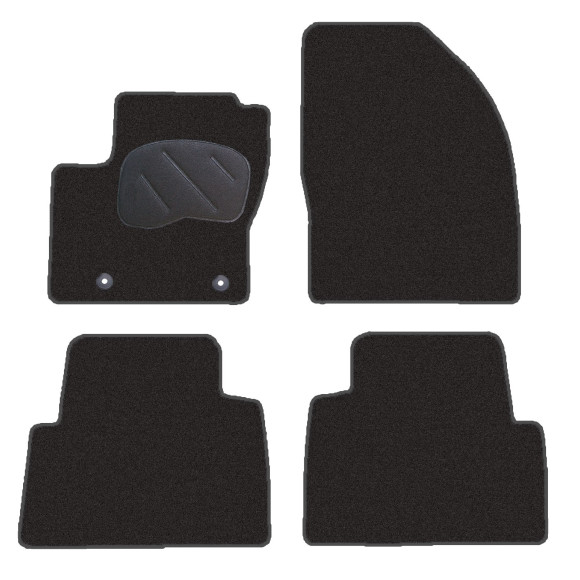 Tapetes de alcatifa para FORD RANGER (cabine dupla)