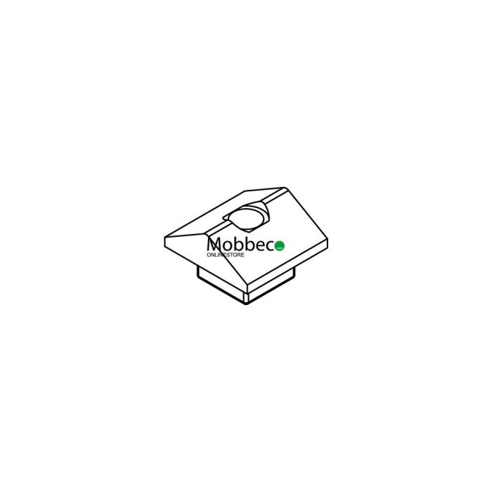 Pieza inferior roscada de la fijación de tubo parrilla a perfil lateral (Repuesto)