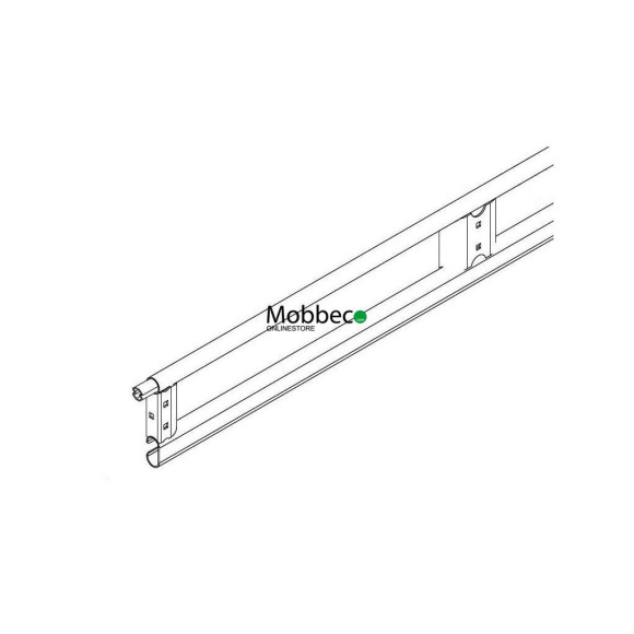 Corrimão lateral direito de 130 cm para Cruz Safari