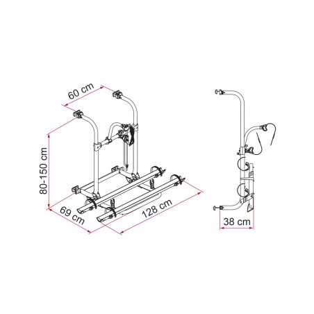 Porta-bicicletas para caravanas Fiamma Simple Plus 200 ao melhor preço
