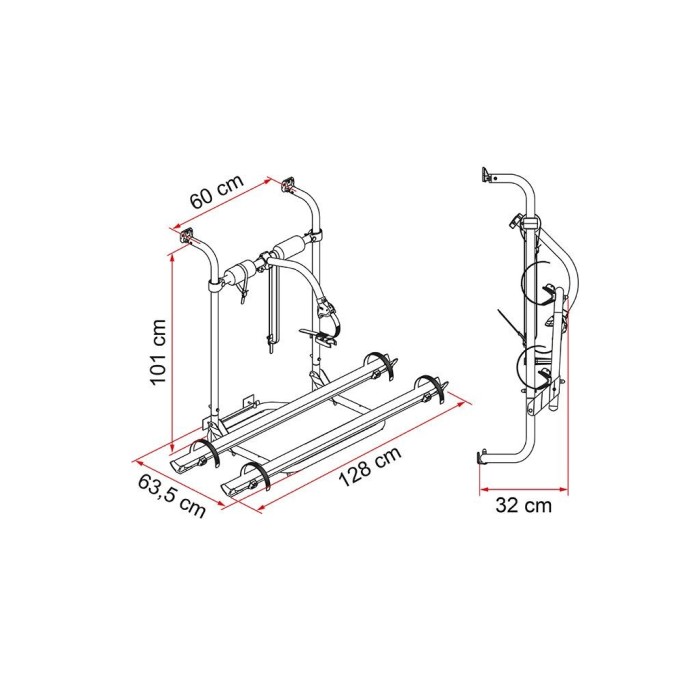 Caravan Hobby Fiamma Porta-bicicletas ao melhor preço
