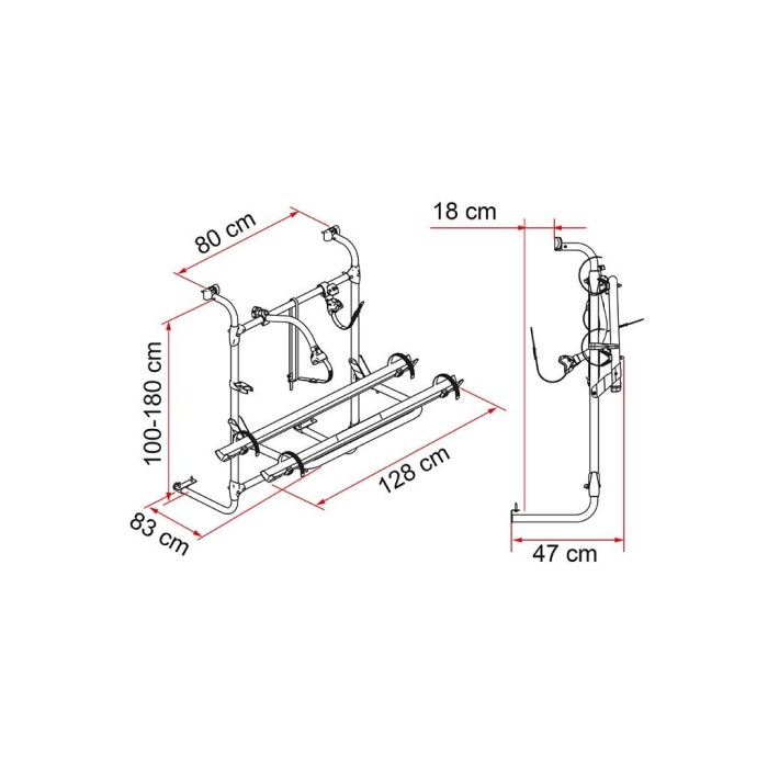 Caravan Universal Fiamma Porta-bicicletas ao melhor preço