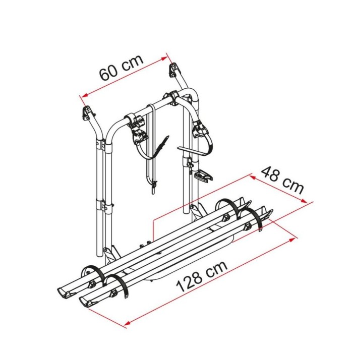 Suporte para bicicletas Carrinha Fiamma 200D ao melhor preço