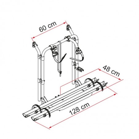 Suporte para bicicletas Carrinha Fiamma 200D ao melhor preço
