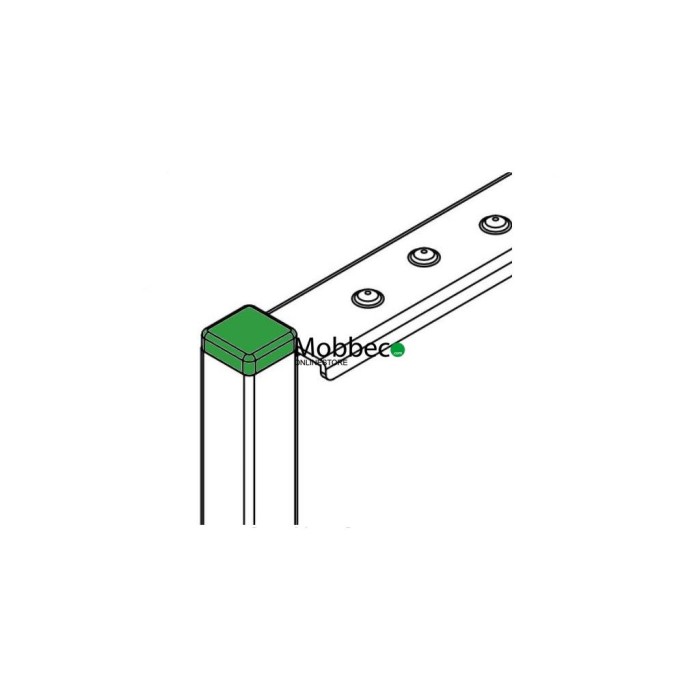 Tampa de extremidade quadrada 20x20 STR-K-20