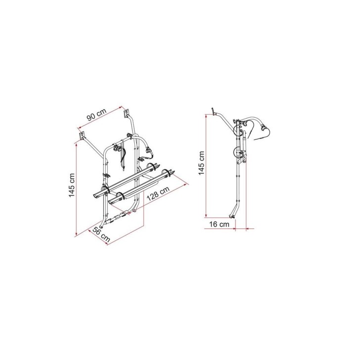 Fiamma Transportar o suporte para bicicletas Volkswagen T5 ao melhor preço
