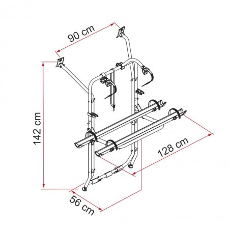Porta-bicicletas de porta FIAMMA Volkswagen T6 Carry-Bike ao melhor preço
