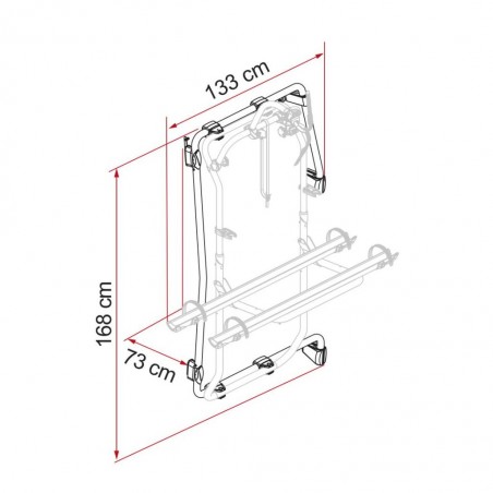 Porta-bicicletas de porta fiamma Quadro para M. Sprinter (18-) ao melhor preço