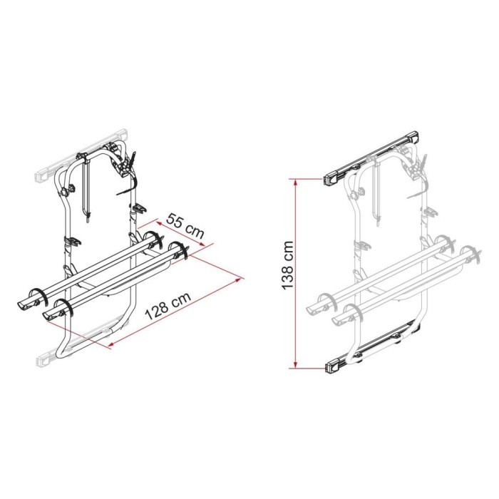 Portabicicletas Fiamma DJ para VW. CRAFTER (17-) al mejor precio