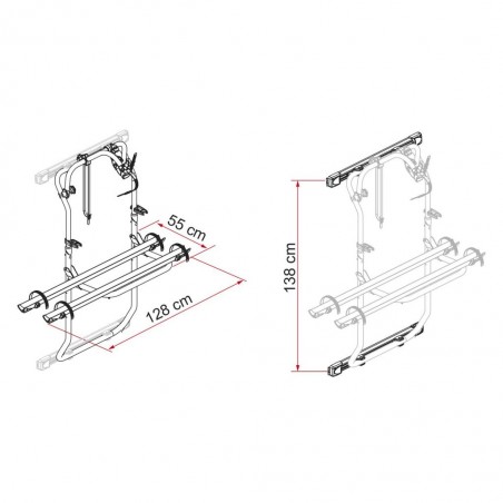 Portabicicletas Fiamma DJ para VW. CRAFTER (17-) al mejor precio